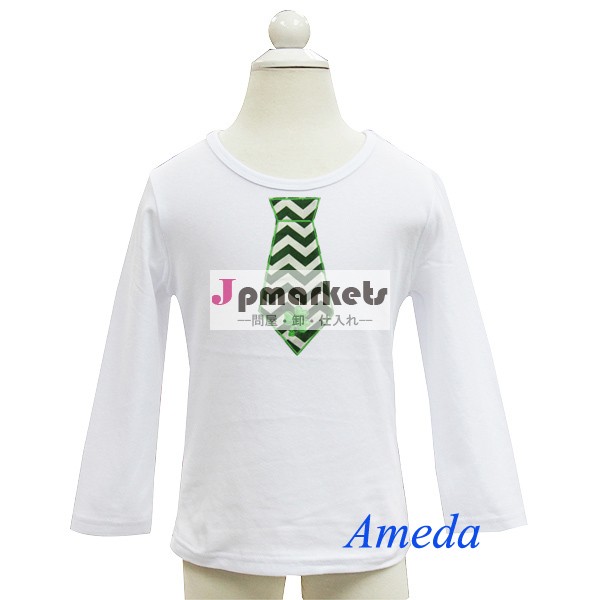 緑シェブロンstpatricks日タイ3m-7y男子白い長袖ティー問屋・仕入れ・卸・卸売り