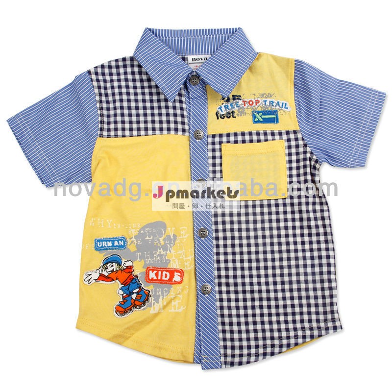 新しいデザインのブラウスc37592013/男の子シャツブラウススタイル/デニムブラウスシャツ問屋・仕入れ・卸・卸売り