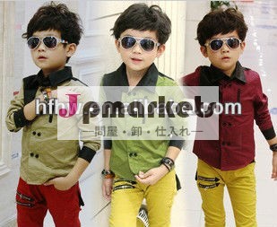 2013新しい韓国の子供のシャツロングスリーブ問屋・仕入れ・卸・卸売り