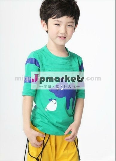 2012年新デザイン、 動物の漫画の少年t- シャツの子供服cansult- 男の子用シャツ卸売/oem小売・問屋・仕入れ・卸・卸売り