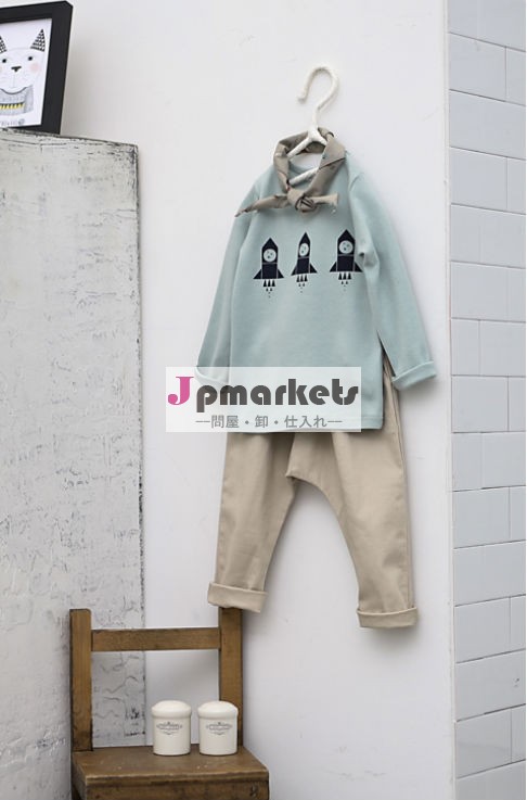 春2014年クリスマスツリー男子ロングスリーブプリントベビー綿のt- シャツ子供のための問屋・仕入れ・卸・卸売り