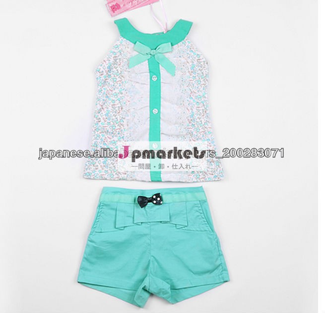 セット、 女の子の夏のセット、 2014年女の子のファッションセット問屋・仕入れ・卸・卸売り