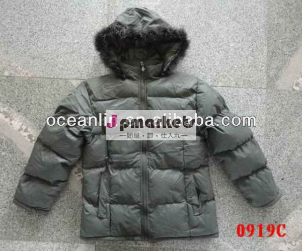 Stock/一掃少女のジャケットフード付き固体の色と弾性ウエストライン問屋・仕入れ・卸・卸売り