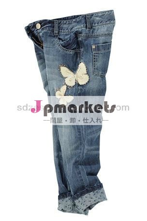 の刺繍プリント2014年スタイルの女の子デニムジーンズ問屋・仕入れ・卸・卸売り