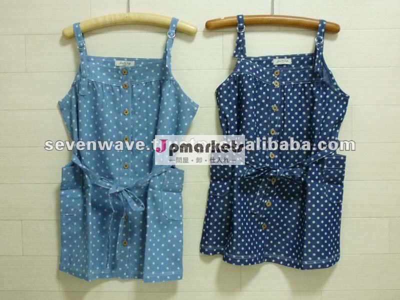 日本様式は衣類を2013人の夏のかわいい女の子のデニムの女の子の夏のdoresuからかう問屋・仕入れ・卸・卸売り