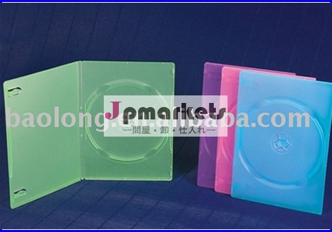 プラスチック製のカラーdvdケース7ミリメートルスリムシングルのある光沢とメディアのパッケージまたはマットクリアフィルム( スリーブ) ppd10748cn問屋・仕入れ・卸・卸売り