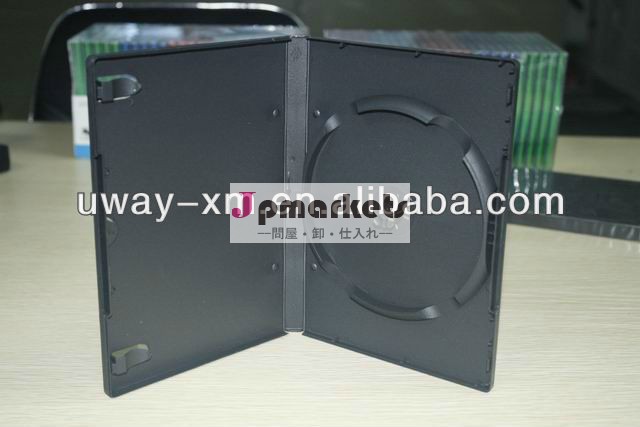 単一のディスクdvdケース黒14mm/14mmdvdボックス問屋・仕入れ・卸・卸売り