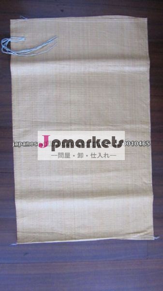 土のう袋 ベージュガラ袋 紐付き問屋・仕入れ・卸・卸売り