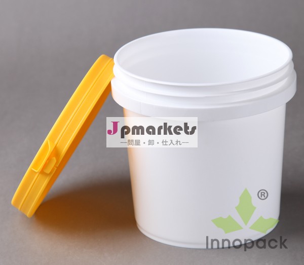 1l塗料用プラスチックバケツ、 水、 小麦粉、 粉末洗剤ect。問屋・仕入れ・卸・卸売り