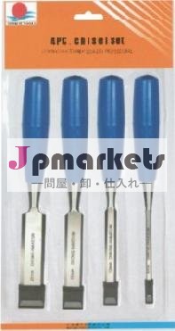 オリーブ色のハンドルが付いている4PCS炭素鋼の木製の切り分けるのみ問屋・仕入れ・卸・卸売り