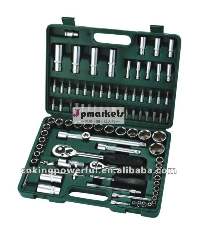 94pcs( 1/4" ・1/2") cr-v優れた品質で設定されたソケットレンチ問屋・仕入れ・卸・卸売り
