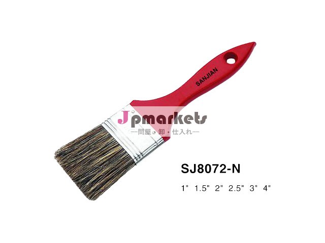 赤い木製ハンドルsjie8075633純粋な剛毛ペイントブラシ問屋・仕入れ・卸・卸売り