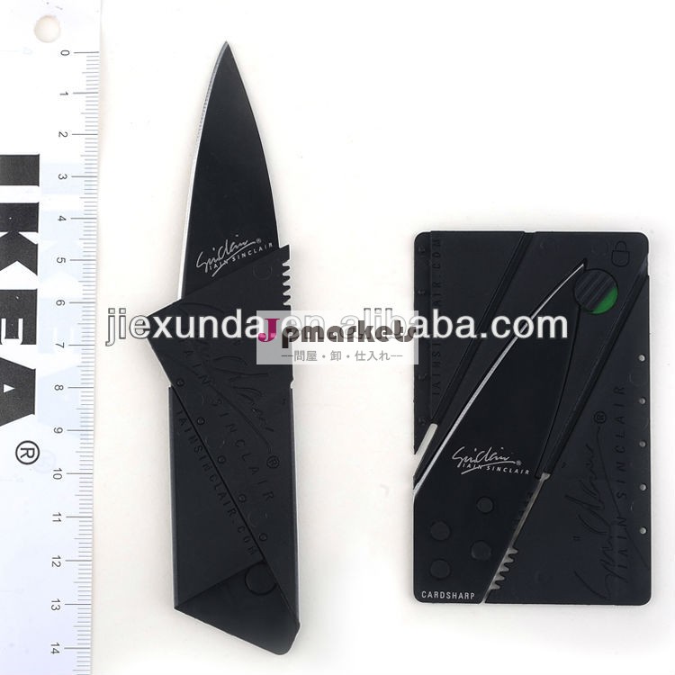黒トランプ詐欺師、 ピンク、 銀の3色多目的ミニクレジットカード販売上のキャンプアウトドア用ナイフ問屋・仕入れ・卸・卸売り
