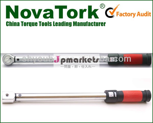 プロのクリックおもちゃnovatork/スパナトルク、 ラチェット付きヘッド・ウィンドウスケールcm10121/4" 2.5-12n。 m問屋・仕入れ・卸・卸売り