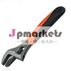 二重色のプラスチックハンドルのニッケルメッキ調整可能なレンチ問屋・仕入れ・卸・卸売り