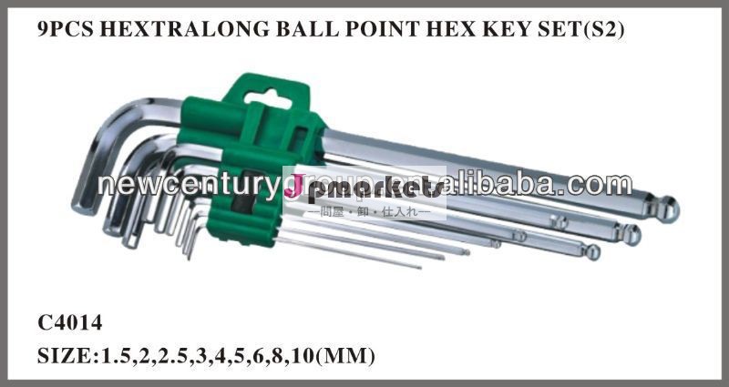 9個hextralongtハンドル六角ボールポイントレンチ問屋・仕入れ・卸・卸売り