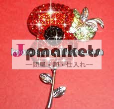 赤いケシブローチピンバッジギフトケシの花輪ケシ休戦日一日追悼のために問屋・仕入れ・卸・卸売り