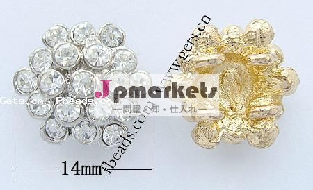 金属合金14x14x7mm金属の花のコネクタ問屋・仕入れ・卸・卸売り