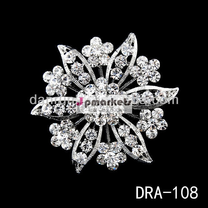 結婚式のための古典的な花のディアマンテブローチdra-108問屋・仕入れ・卸・卸売り