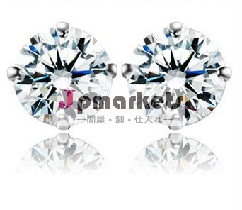 (021632)クォーツ925銀のイヤリングダイヤモンドのイヤリング問屋・仕入れ・卸・卸売り