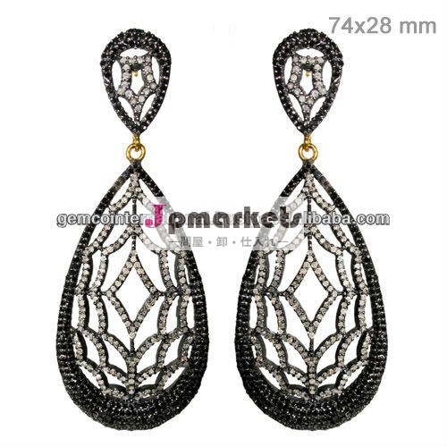 diamantespendientesconincrustadosaretesドモーダ専用オロアマリロドプラタesterlina92514kyベンタドjoyeriaファッション問屋・仕入れ・卸・卸売り