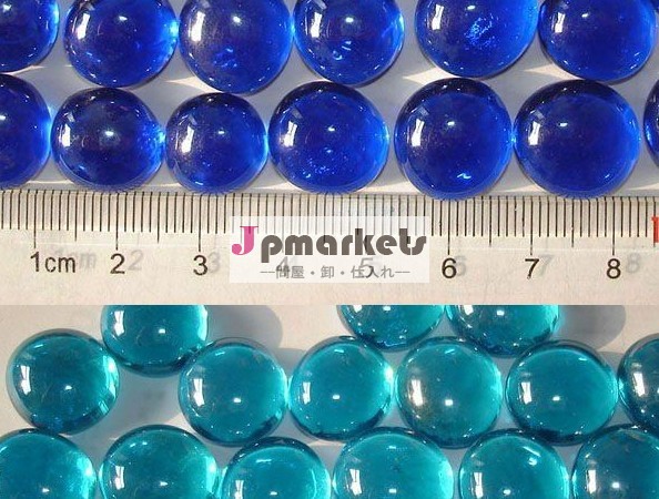 卸売カスタム玩具卸売中国丸い装飾的な青いガラス玉を再生する問屋・仕入れ・卸・卸売り