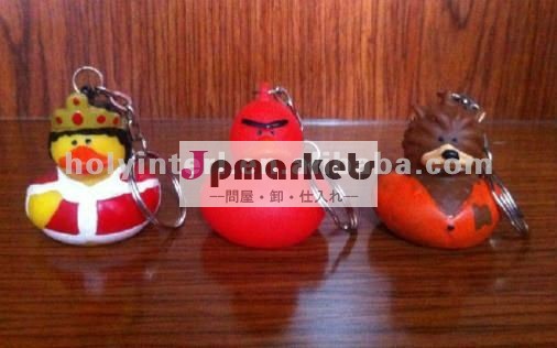 クリスマスキーチェーンゴム製のアヒル問屋・仕入れ・卸・卸売り