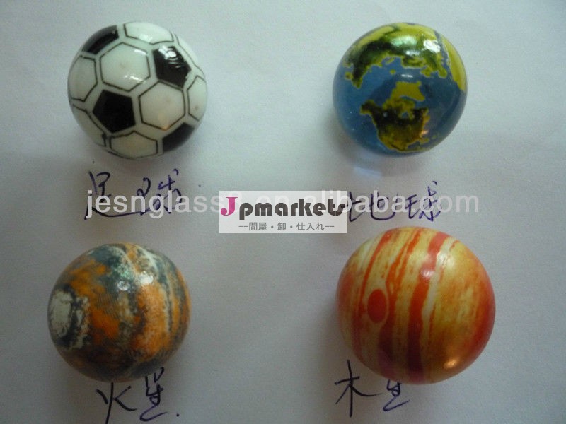 印刷のガラス大理石、漫画と、地球またはサッカーまたは火星またはジュピター問屋・仕入れ・卸・卸売り