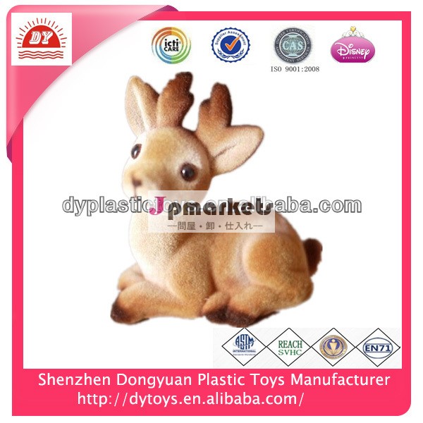 icti工場カスタマイズされたプラスチック製の鹿のおもちゃを群がっ問屋・仕入れ・卸・卸売り