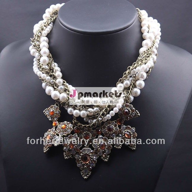 株式moq12個熱い街路文ska1233真珠色真珠のネックレス問屋・仕入れ・卸・卸売り