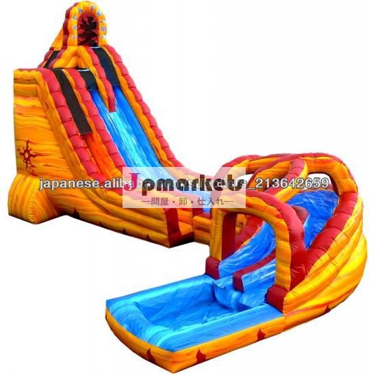 溶岩ツイストインフレータブルスライド,インフレータブルウォータースライド問屋・仕入れ・卸・卸売り