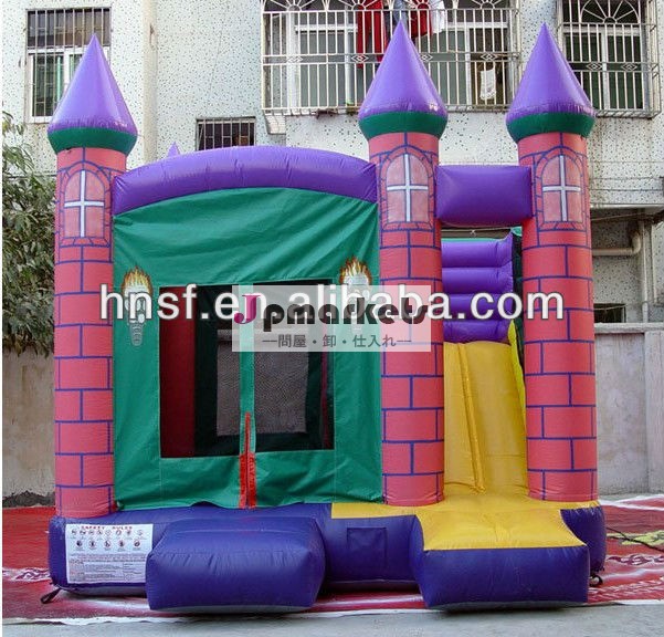 2013 best selling inflatable bouncy castle with slide問屋・仕入れ・卸・卸売り
