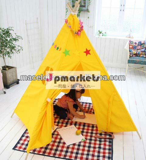 熱い販売の綿のキャンバスのテントのためのインドの小屋プレイ・子女ウィグワムテント問屋・仕入れ・卸・卸売り