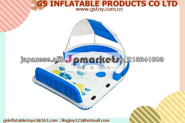 PVC 6 seats enjoyable fun durable inflatable island float EN71 approved問屋・仕入れ・卸・卸売り