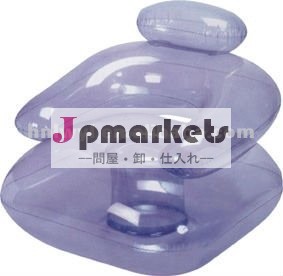 耐久性のあるシングル透明pvcインフレータブルキッズバック付きソファチェア問屋・仕入れ・卸・卸売り