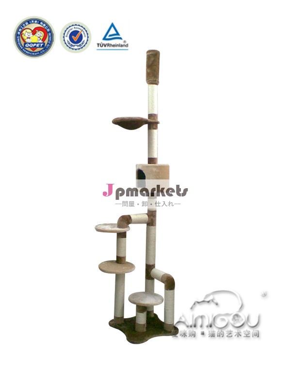 中国メーカ高品質天井突っ張り環境保護大型キャットタワーQQ80165格安通販問屋・仕入れ・卸・卸売り
