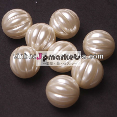 低価格! ファッションパールホワイト20mmスイカ155pcs/lotアクリルパールビーズ問屋・仕入れ・卸・卸売り