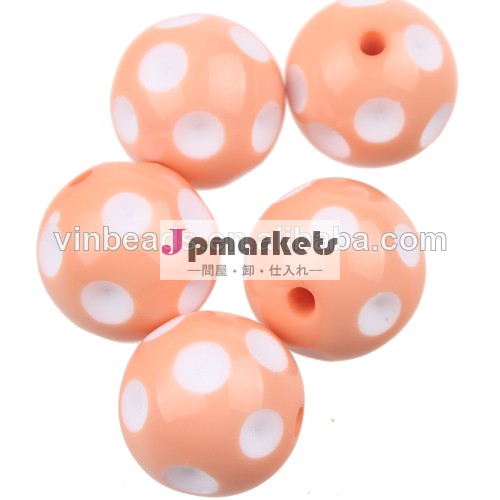 パステル20mm水玉点のビーズ分厚いアクリルビーズサンゴガムボールビーズ卸売問屋・仕入れ・卸・卸売り