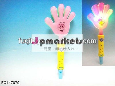 プラスチック点滅おもちゃledが点滅し、 手の拍子木問屋・仕入れ・卸・卸売り