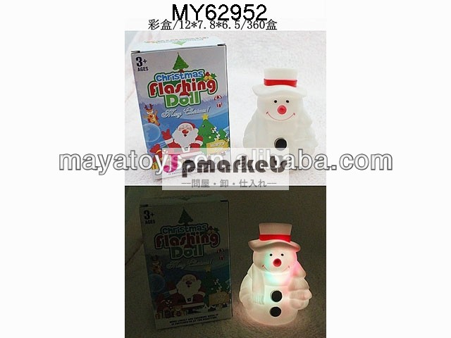 クリスマス雪だるまとビニールのおもちゃpvc7色のライトが問屋・仕入れ・卸・卸売り