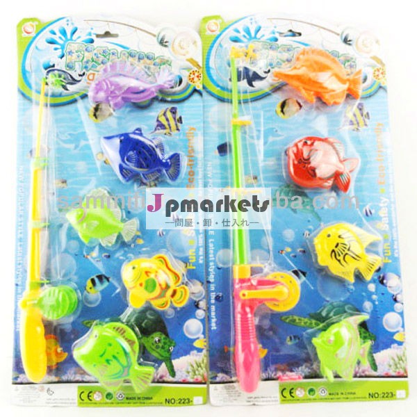 子供プラスチック面白い釣りセットのおもちゃプラスチック磁気魚のゲーム問屋・仕入れ・卸・卸売り