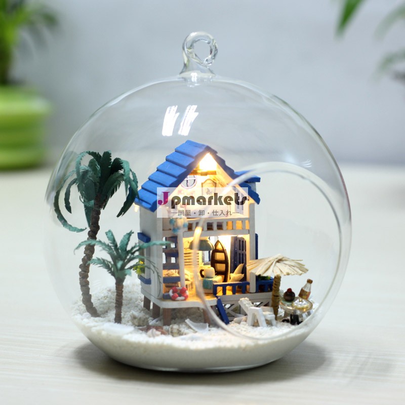 ラウンドガラスDIYドールハウスエーゲ海ドールハウス家具ミニチュア卸売問屋・仕入れ・卸・卸売り