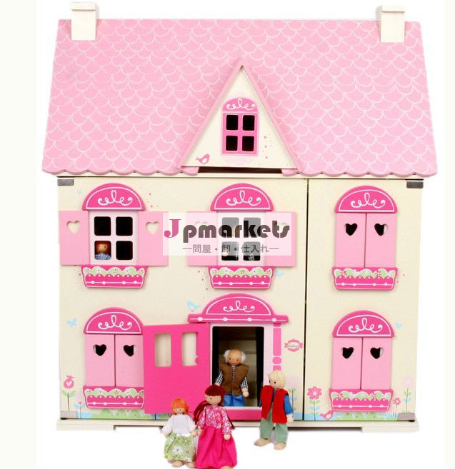 木のおもちゃドールハウス、 ミニチュア木のおもちゃの家、 2014年小さなおもちゃの木の家問屋・仕入れ・卸・卸売り