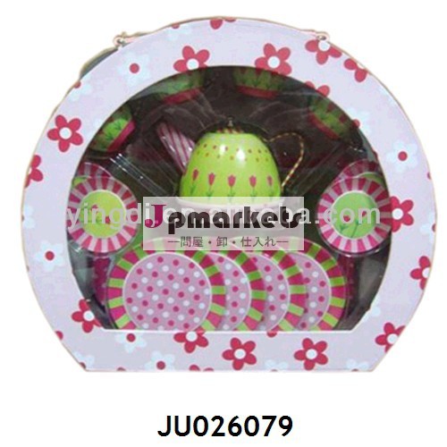 最高の品質の鉄の台所用具セットの子供たちお茶おもちゃプレイセット問屋・仕入れ・卸・卸売り