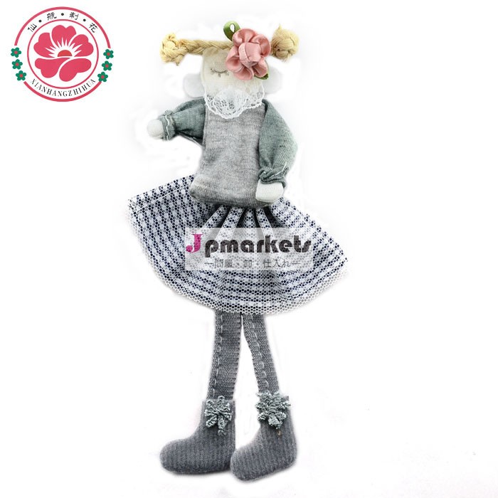 のレースのドレスサテンのフラワーガールのユニークな手作り人形 縫製人形問屋・仕入れ・卸・卸売り