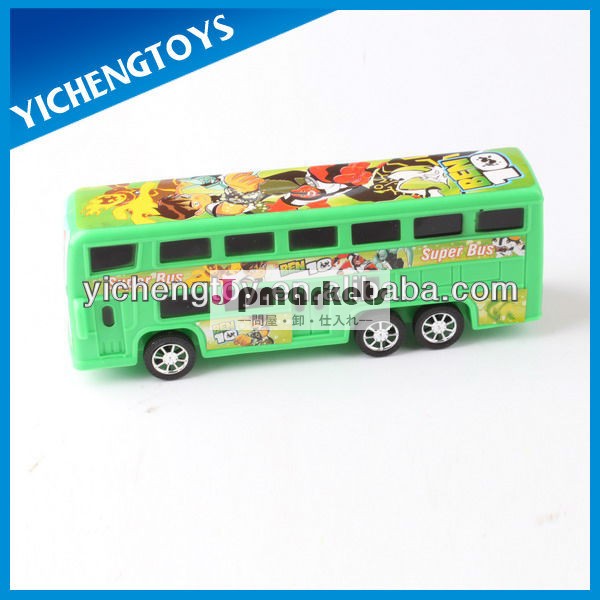 バスのおもちゃ、 小さなプラスチックのおもちゃの車、 子供プラスチック摩擦車問屋・仕入れ・卸・卸売り