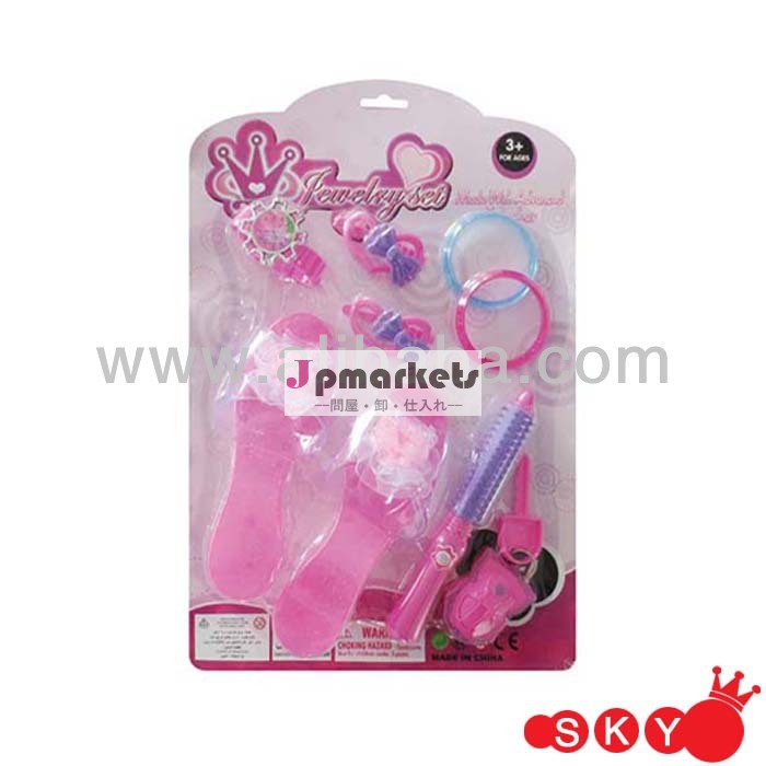 2014年熱い販売のプロモーションおもちゃのセットが付いているピンクのおもちゃの靴、 ブレスレット、 新しい時計の装飾セット問屋・仕入れ・卸・卸売り