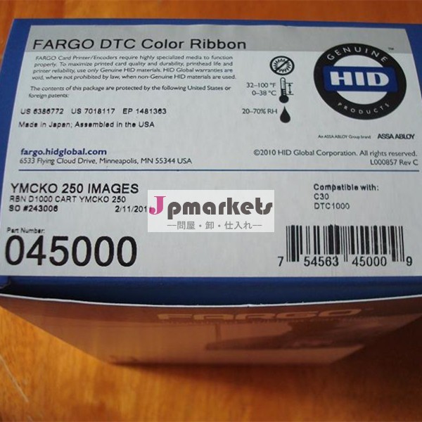 オリジナルリボンファーゴdtc45000、 dtc1000、 c30プリンタリボン、 ymckoカラーリボン問屋・仕入れ・卸・卸売り