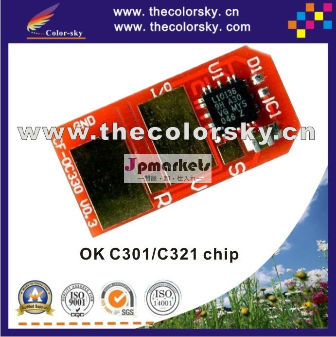 (TV-OC301) OKI C301dn C321dn C301 C321 TNR-C4JK1互換性のあるトナーカートリッジリセットチップ問屋・仕入れ・卸・卸売り