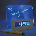 多機能電子目覚まし時計の色のハイライター高- スピードusbメッセージボードバックライト/usbクロック( 青色蛍光)問屋・仕入れ・卸・卸売り